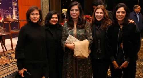 Zeenat Aman with Festival Guests
